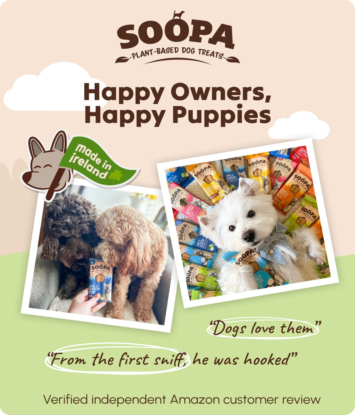 Soopa Strawberry Dog-Quiri Healthy Bites, Dog Training Treats, 50 g, 1-Pack