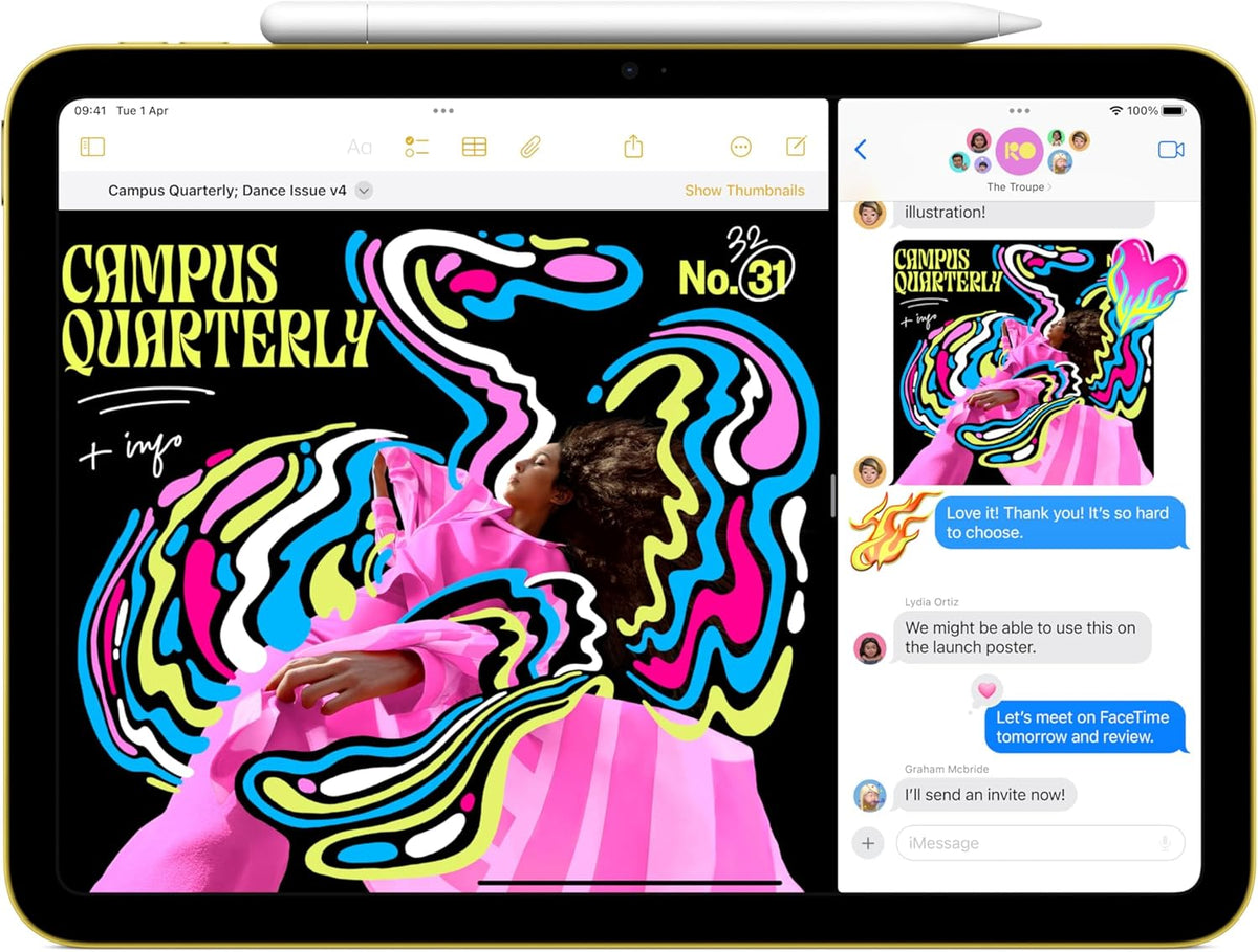Apple iPad 11-inch: A16 chip, 11-inch Model, Liquid Retina Display, 128GB, Wi-Fi 6, 12MP Front / 12MP Back Camera, Touch ID, All-Day Battery Life — Blue