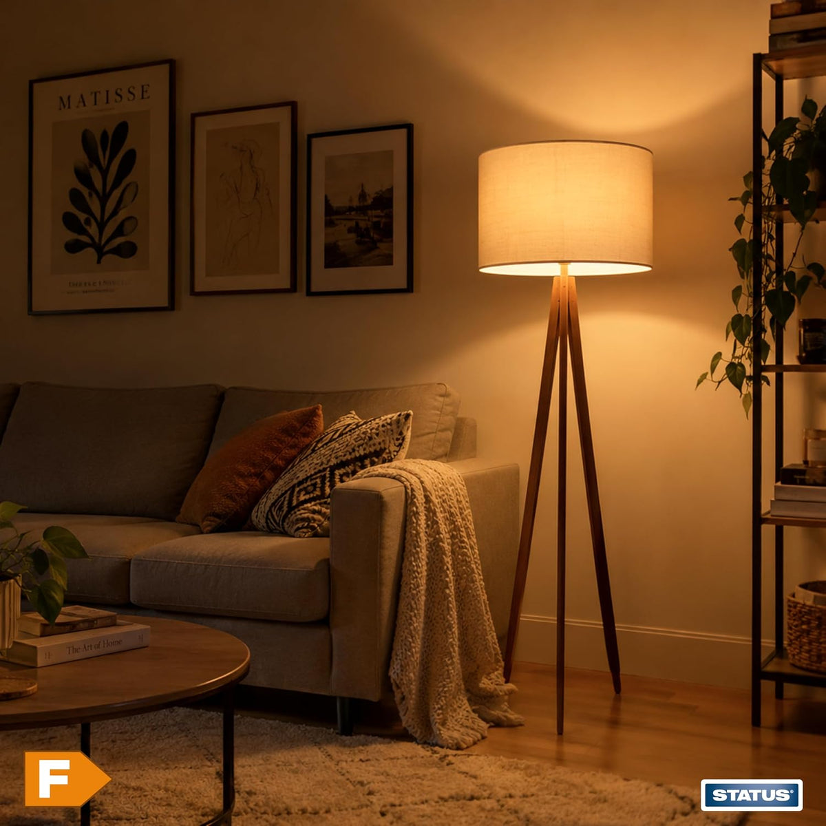 Status 8W Candle LED SES E14 Small Screw Cap Opal Warm White