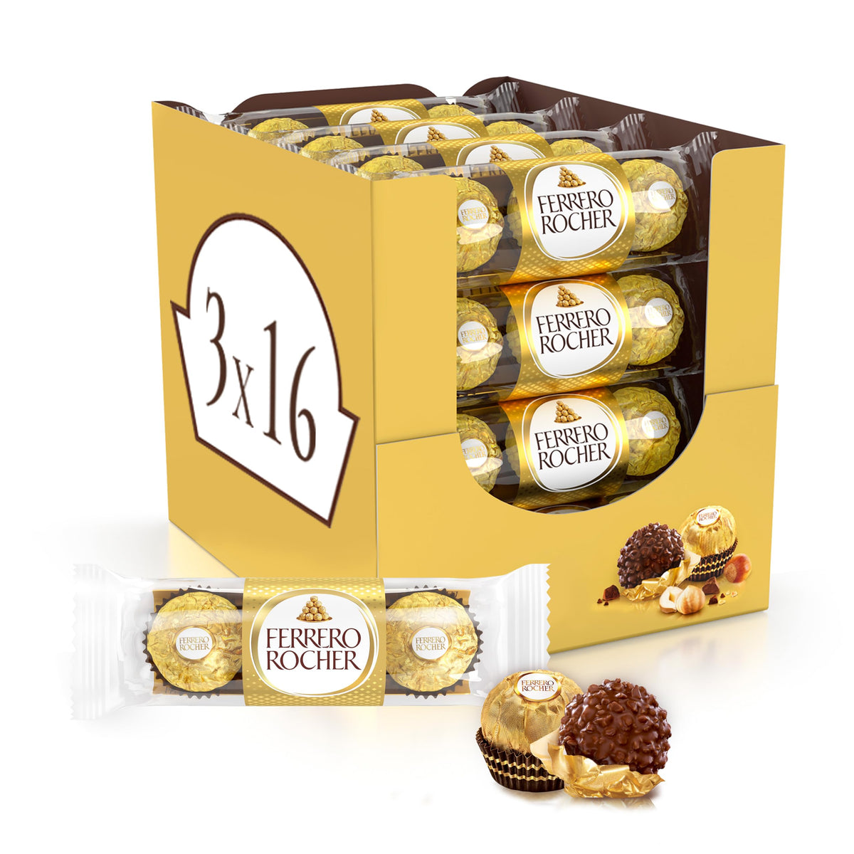 Ferrero Rocher Christmas Chocolate Box, 24 Chocolates, 300g