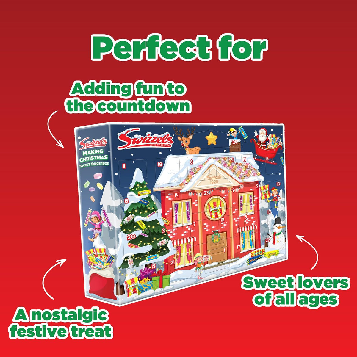 Swizzels Sweets Advent Calendar, Countdown To Christmas (24 Sweet Treats)