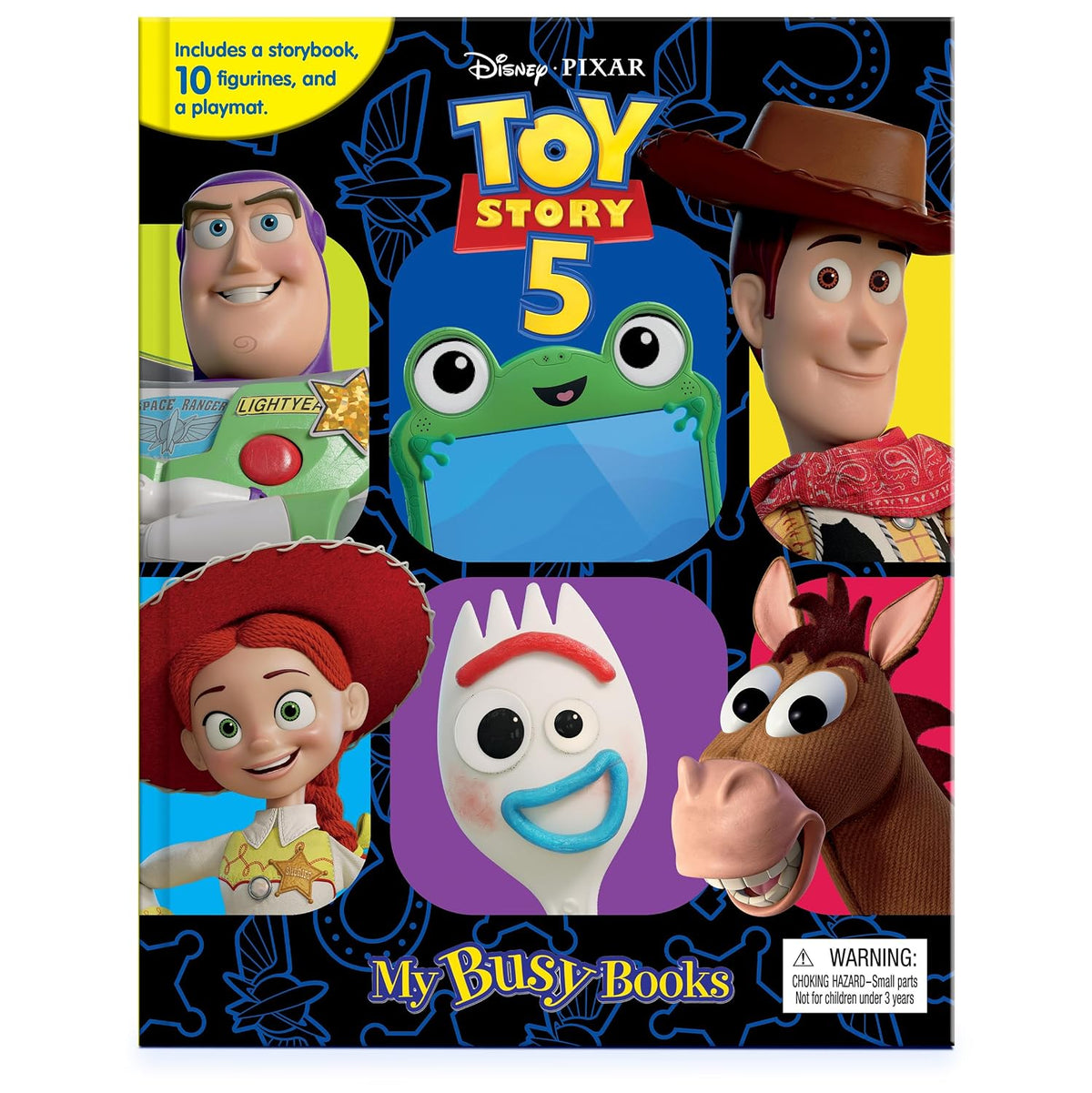 Disney / Pixar Toy Story 5 My Busy Books - Storybook, 10 figurines, playmat
