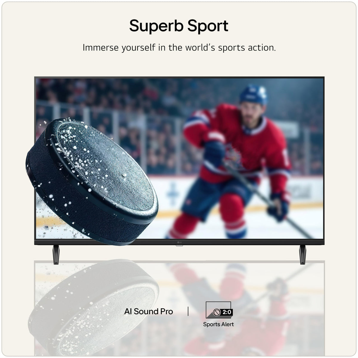 LG 50NU800B6LC Nano UHD AI NU80 4K Smart TV, α7 Processor Gen9, 60Hz, HDR10, Filmmaker Mode™, Google Cast, Apple AirPlay 2, Model Year 2026
