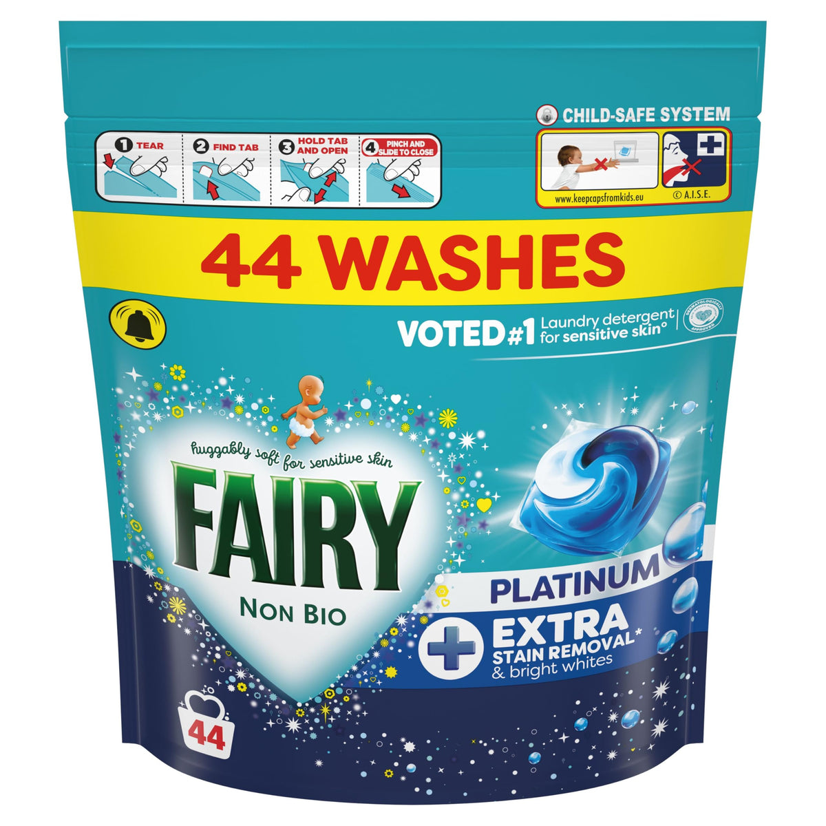 Fairy Non Bio Washing Liquid Pods, 85ct