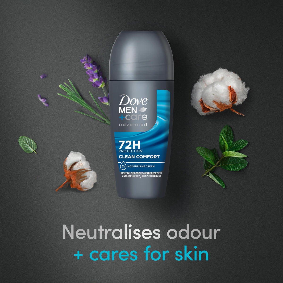 Dove Advanced Extra Fresh Antiperspirant Deodorant Roll On deodorant for men with Triple Action Technology for 72h sweat & odour protection 50 ml (Pack of 2)
