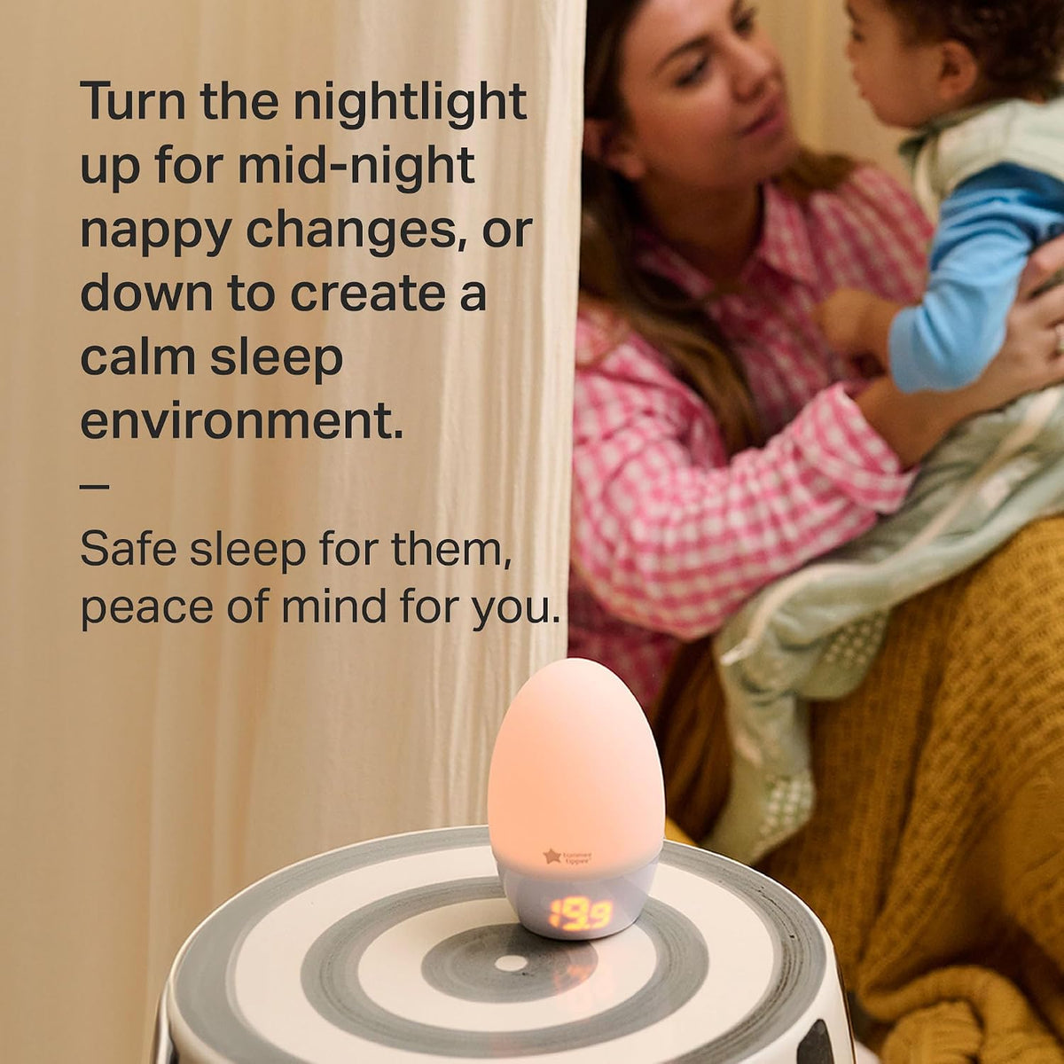 Tommee Tippee GroEgg2 Toddler Nightlight Colour-Changing Room Thermometer