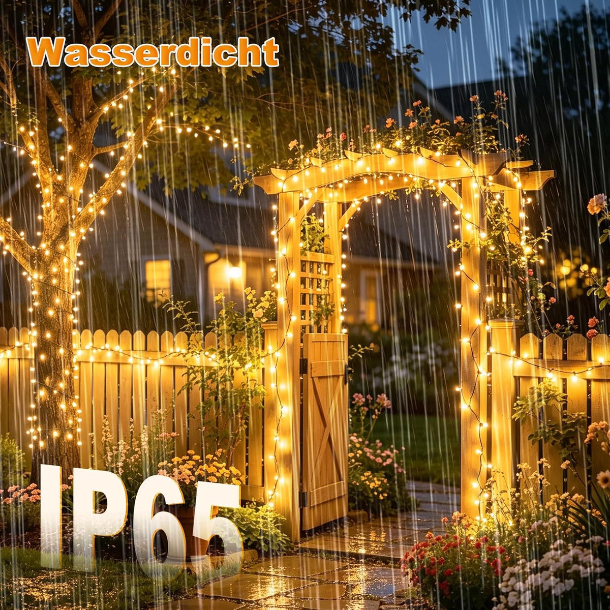 litogo 120 LED Solar String Lights Outdoor, 12M/40Ft 8 Modes Solars Garden Lights Waterproof Copper Wire Decorative Solar Fairy Lights for Patio, Gate, Yard, Trees, BBQ, Wedding, Party