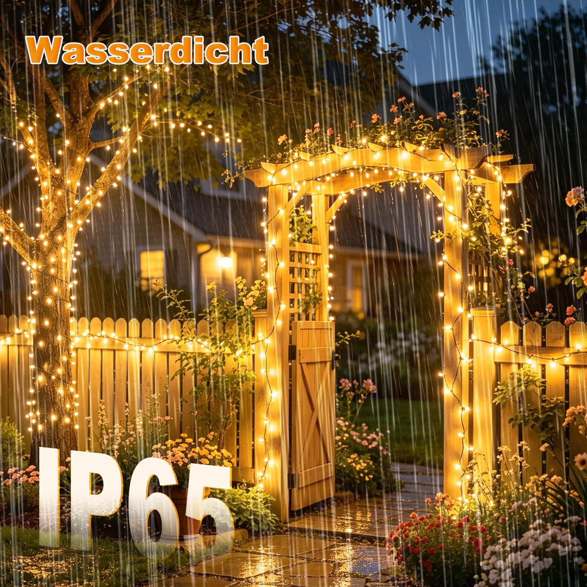 litogo 120 LED Solar String Lights Outdoor, 12M/40Ft 8 Modes Solars Garden Lights Waterproof Copper Wire Decorative Solar Fairy Lights for Patio, Gate, Yard, Trees, BBQ, Wedding, Party