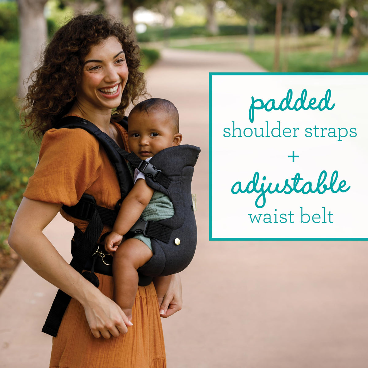 Infantino Flip Advanced 4-in-1 Baby Carrier - Ergonomic, Convertible, Face-in and Face-Out Front and Back Baby Carrier for Newborn to Toddler 3,6-14,5kg, Grey