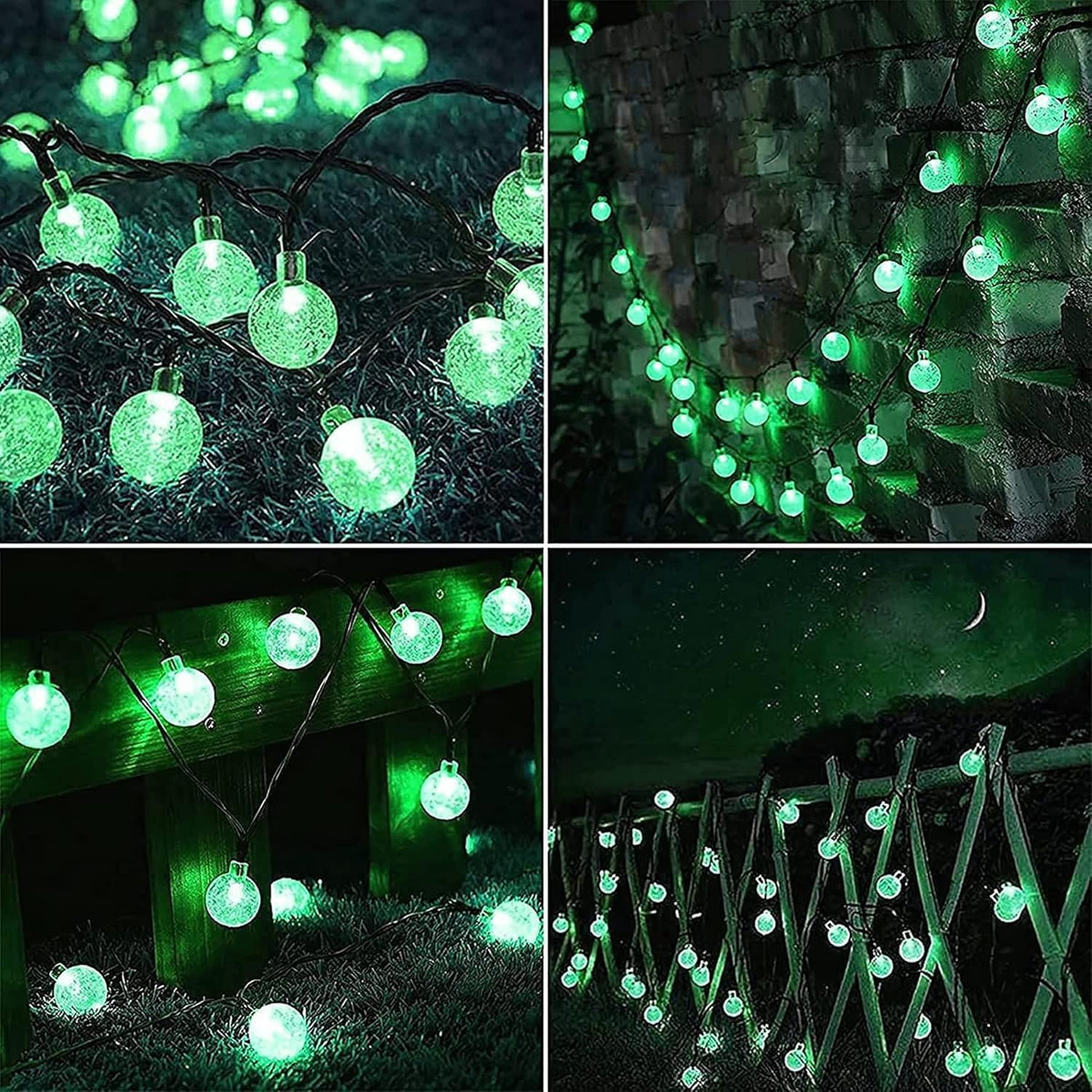 Lezonic Solar String Lights Outdoor, 50LED 7M/23Ft Solar Fairy Lights