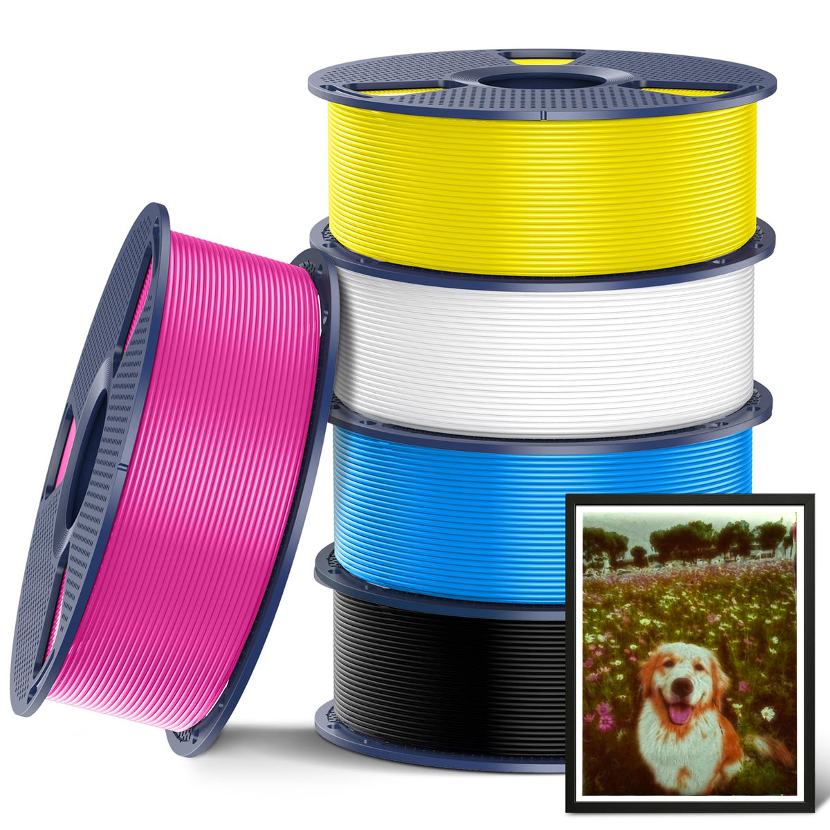 SUNLU Premium PLA+ Filament 1.75mm, Enhanced Durability and High Strength