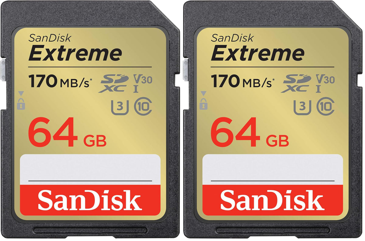 SANDISK Extreme SD Memory Card 128GB, Up to 180MB/s Read Speeds, UHS-I
