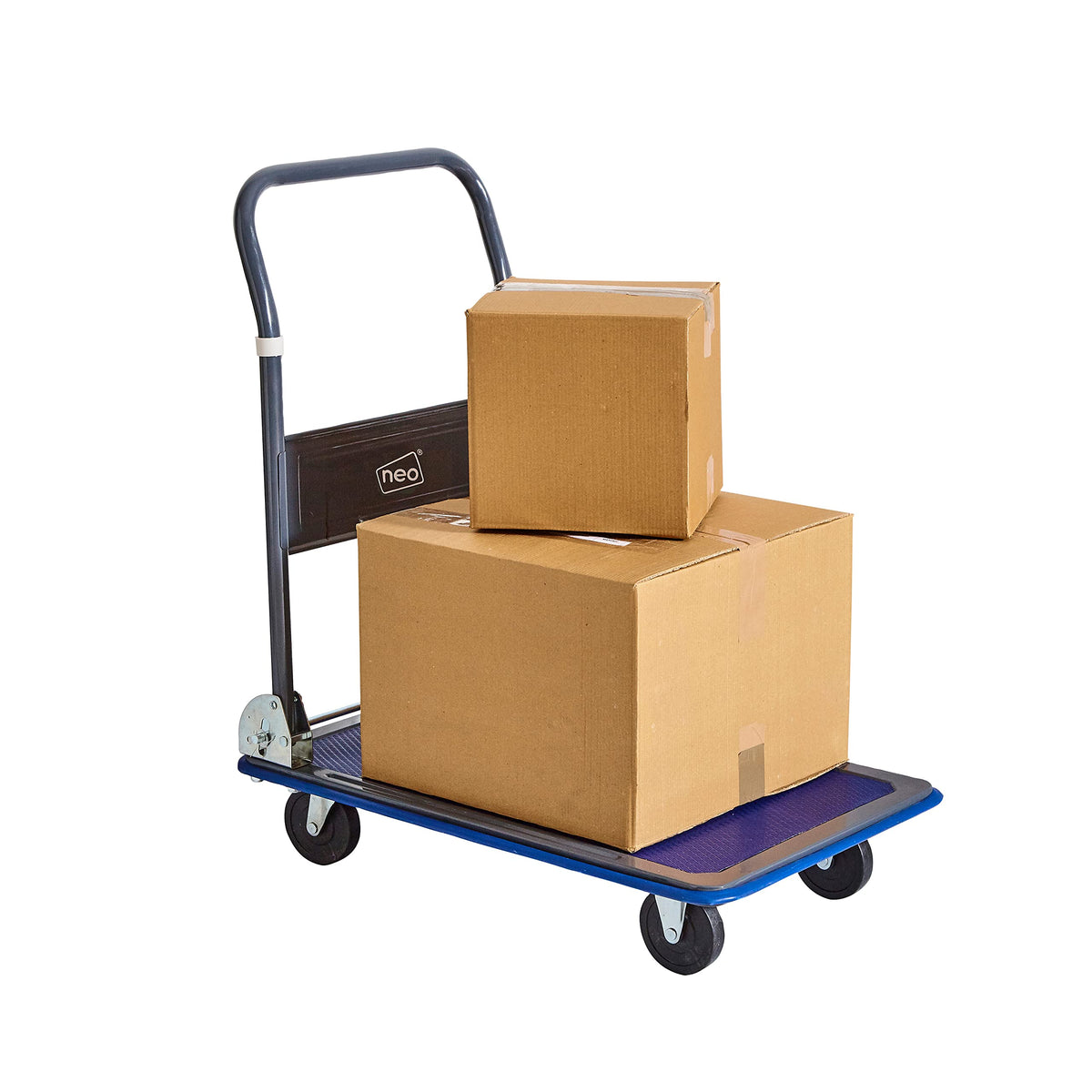 Neo Heavy Duty Aluminium Folding Sack Trolley Hand Truck Barrow Transport Wheels Extendable Handle (100 kg))