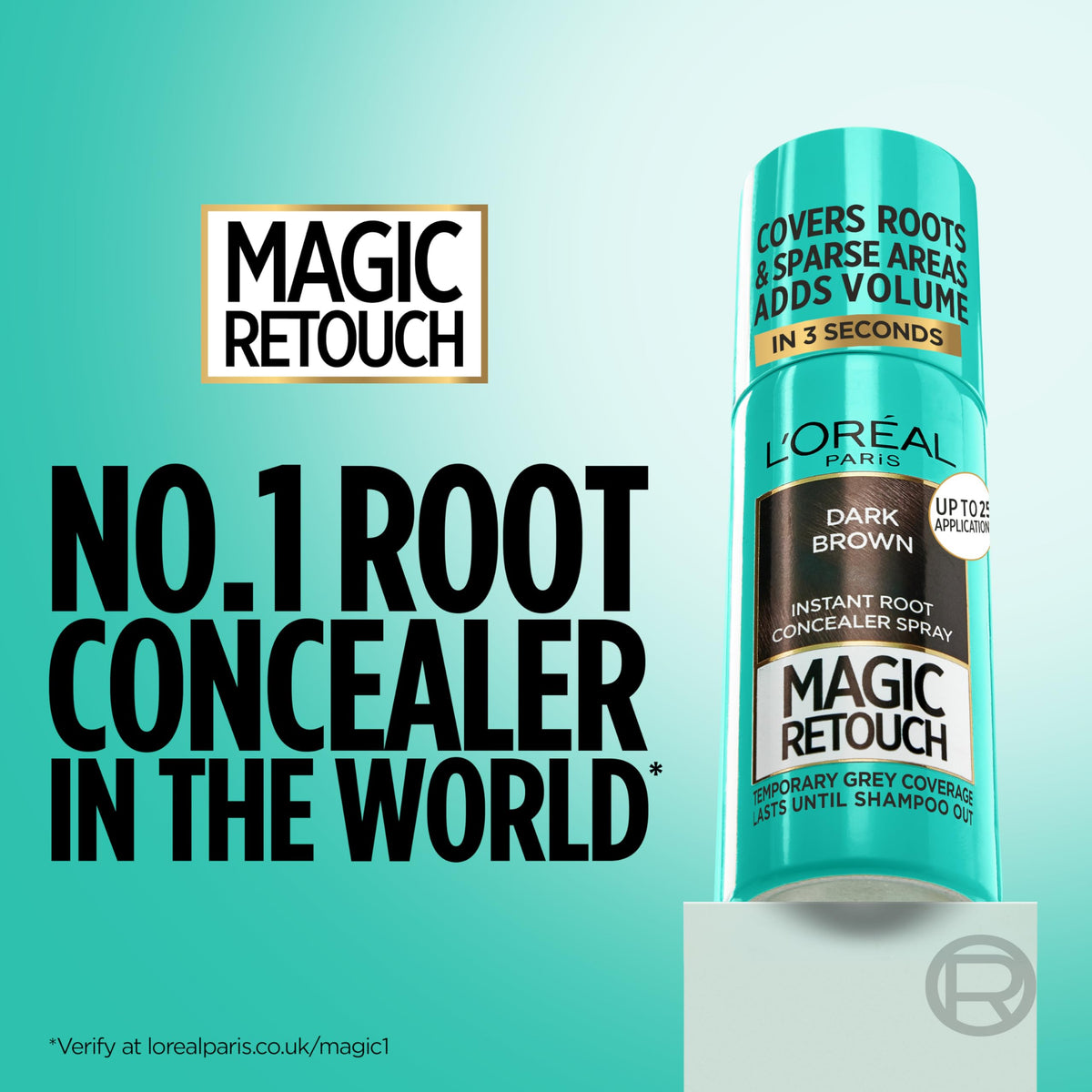 L'Oréal Paris Magic Retouch Temporary Root Touch Up Spray, Dark Brown 75ml