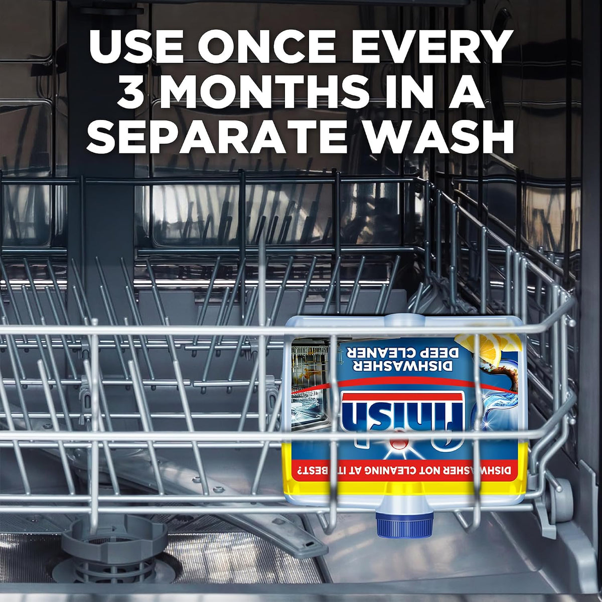 Finish Dishwasher Cleaner, Fresh, For a Deep Clean (8 x 250ml) 2L