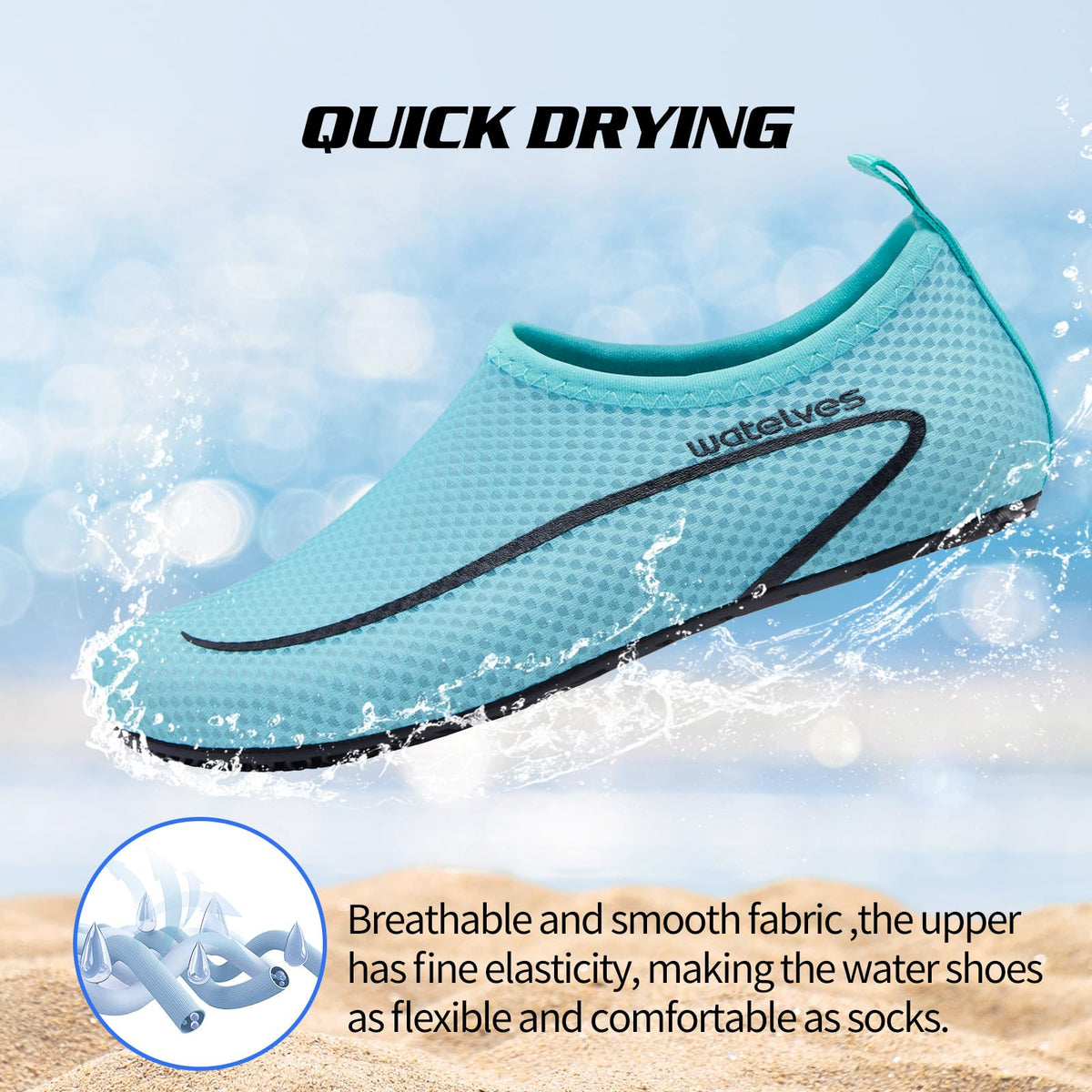 Swim Water Shoes Aqua Socks Barefoot for Sea Beach Swimming Shoes Pool Ladies Women Mens