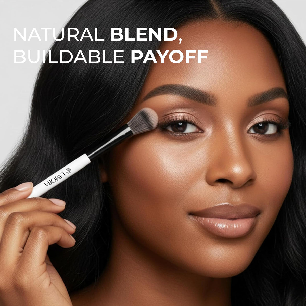 Make Up Brush Foundation Kabuki Flat Top, Perfect For Blending Liquid Cream
