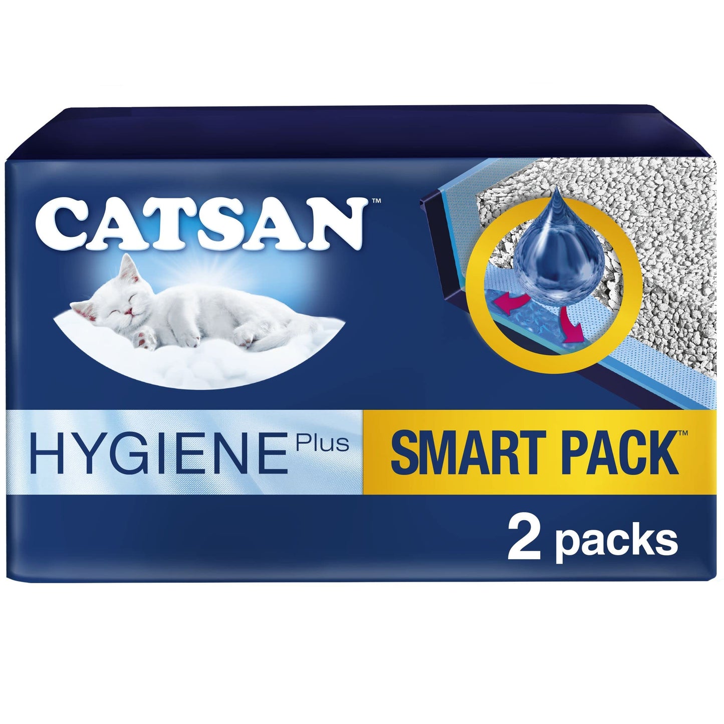 Catsan Hygiene Plus Cat Litter White, 20L