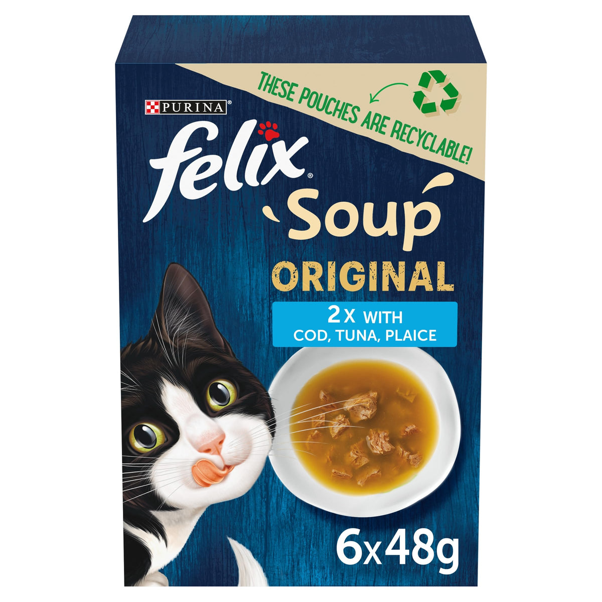 FELIX Tasty Shreds Adult Wet Cat Food Mixed Selection in Gravy Chicken, Beef, Tuna, Salmon 40 x 80g Pouches
