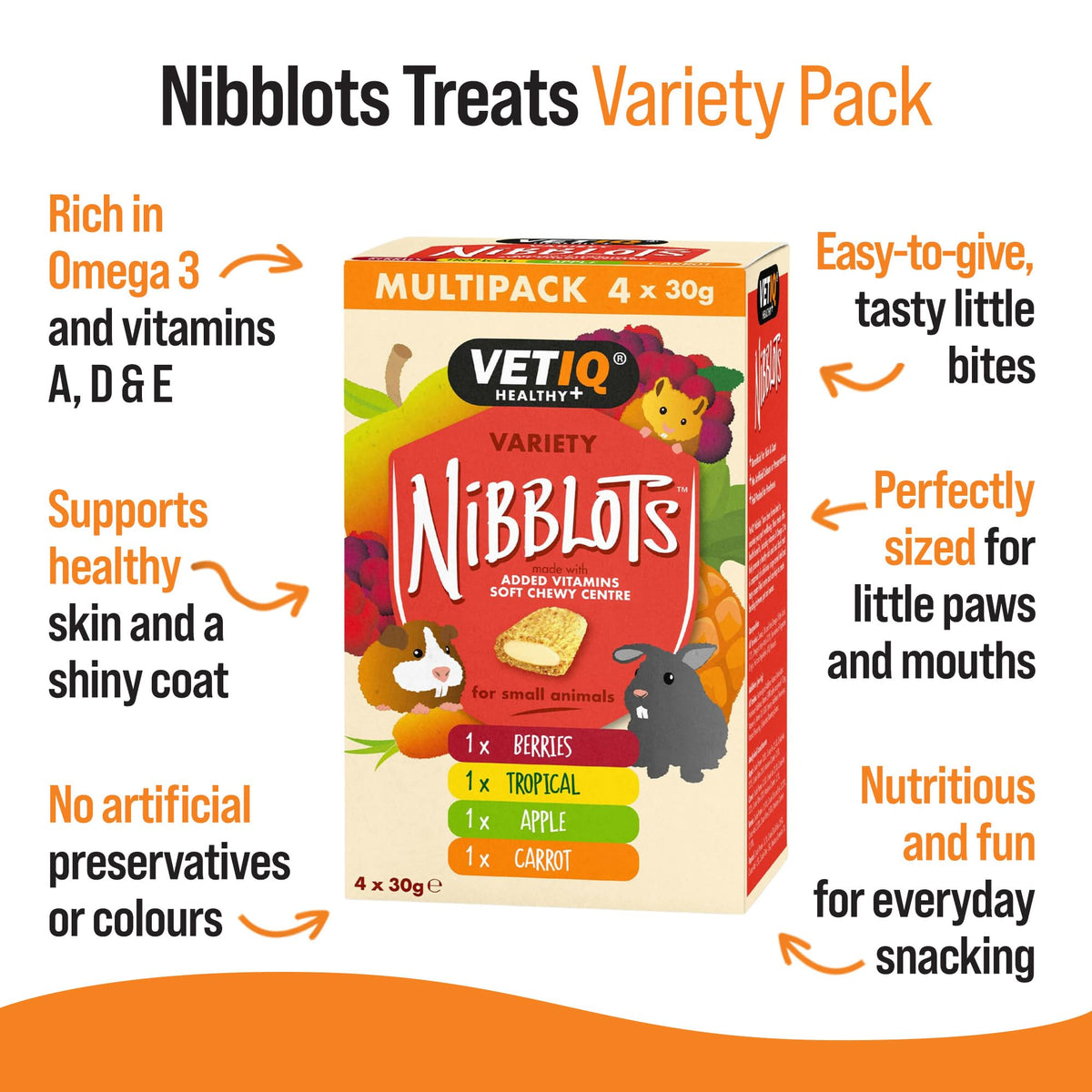VETIQ Healthy Bites Small Animal Variety Treats (72 Servings)