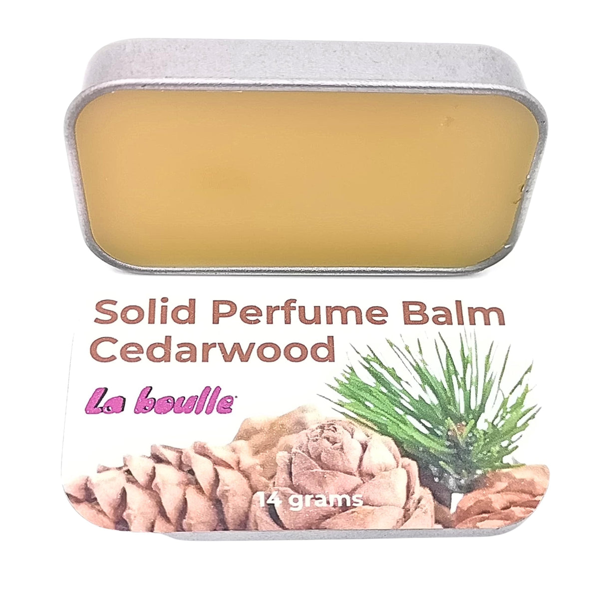 Sandalwood Solid Natural Perfume Balm. For sensitive skin. Handmade in UK.