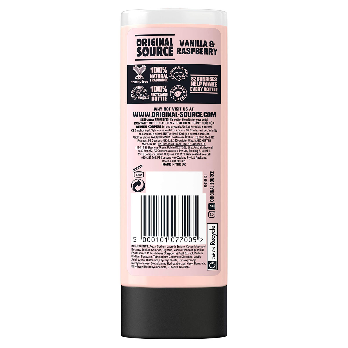 Original Source Coconut & Shea Butter Shower Gel, 6x250ml
