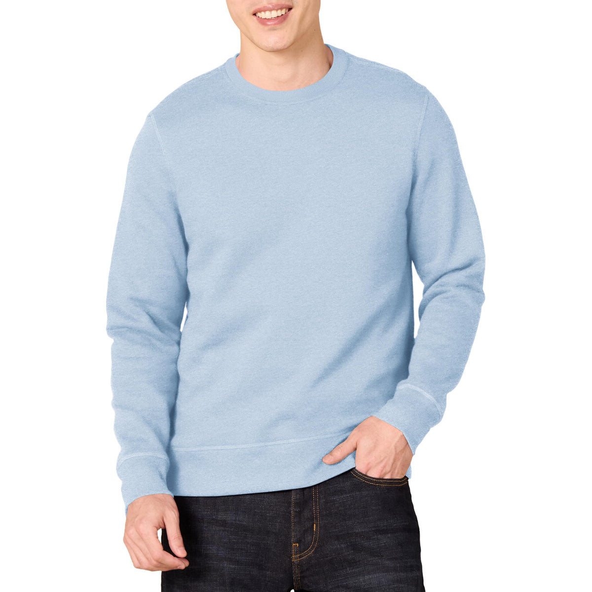 Amazon Essentials Men's Fleece Crew Neck Sweatshirt (Available in Big & Tall)