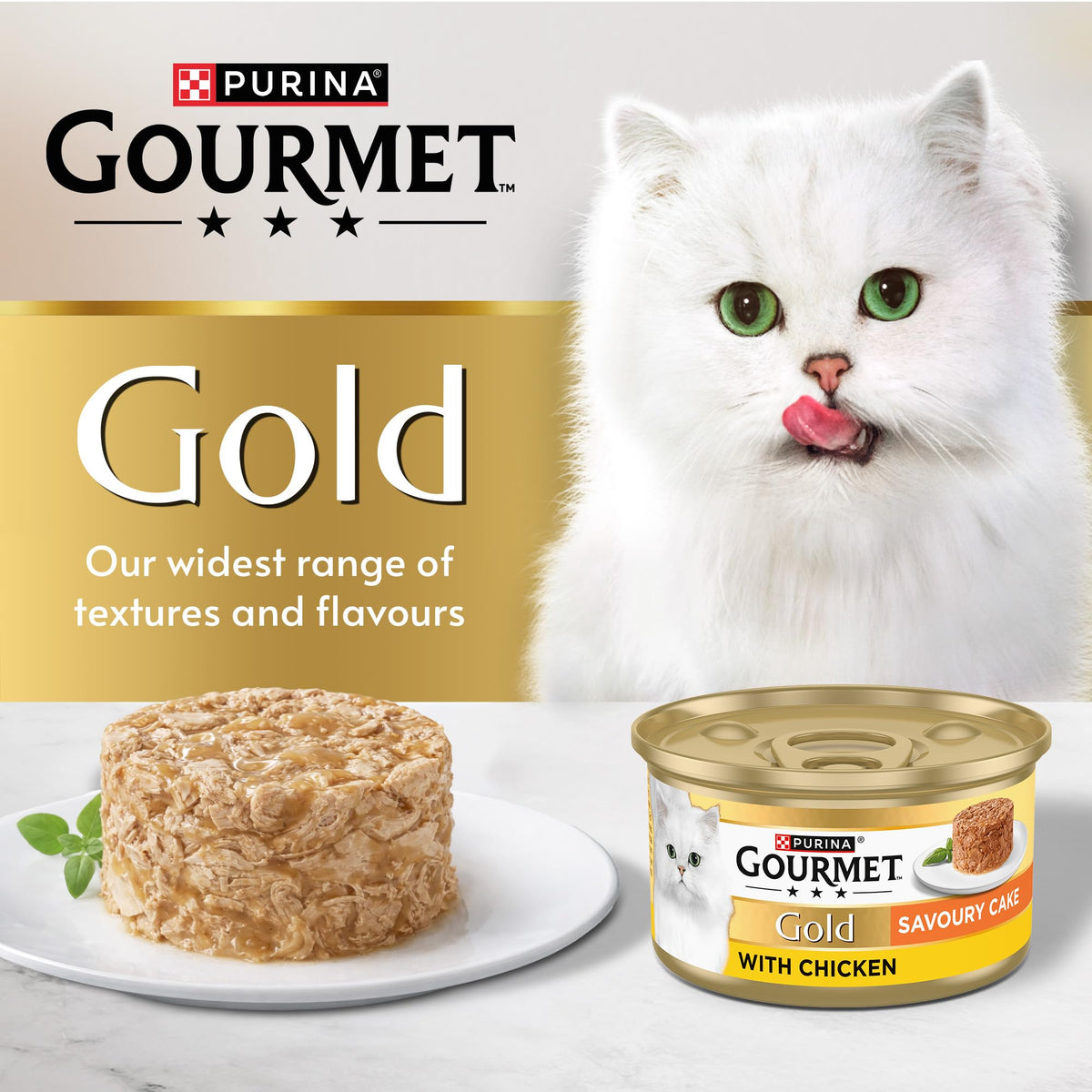 Gourmet Gold Cat Food Savoury Cake with Tuna 85g