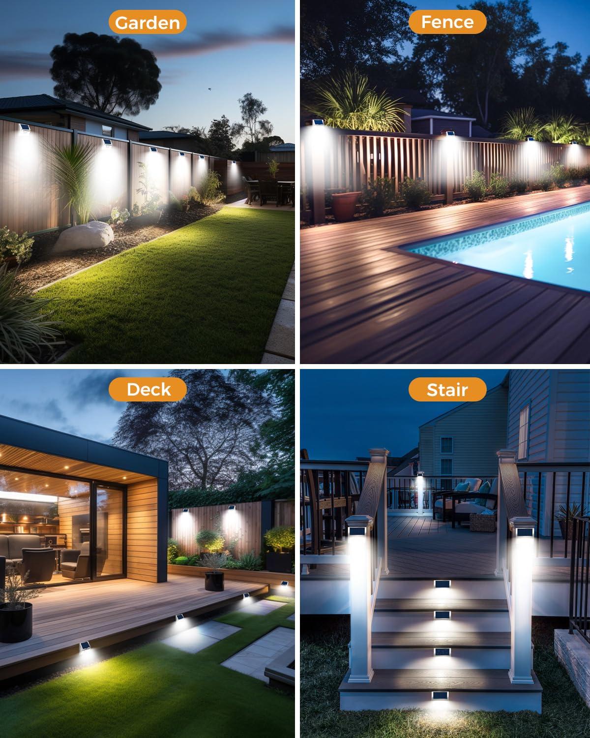 vighep Solar Security Lights Outdoor Motion Sensor, White 318LED Led Solar Powered Light with 3 Lighting Modes, IP65 Waterproof Wireless Pir Wall Light for Outside Garden Fence Yard-Warm White