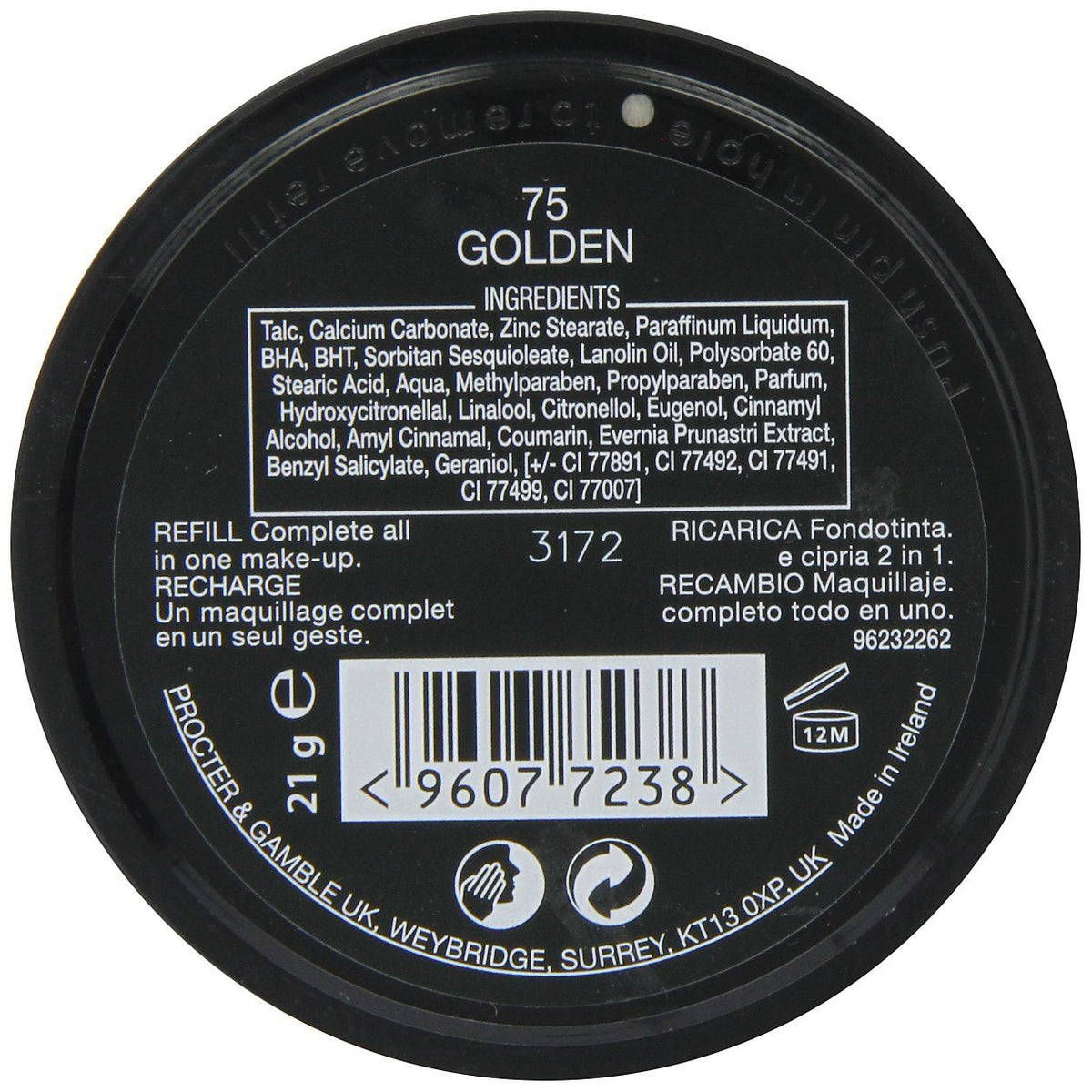 Max Factor Crème Puff Pressed Powder, 41 Medium Beige, 14g