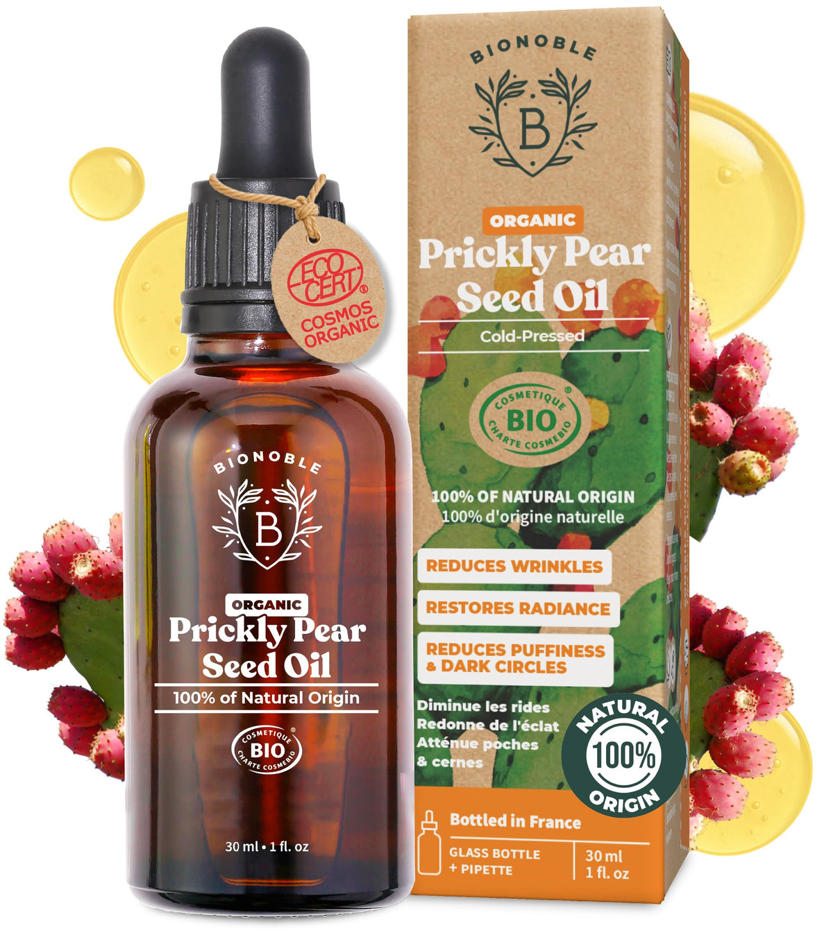 BIONOBLE Organic Rosemary Oil for Hair Growth - Hair Loss, Volume - 50ml