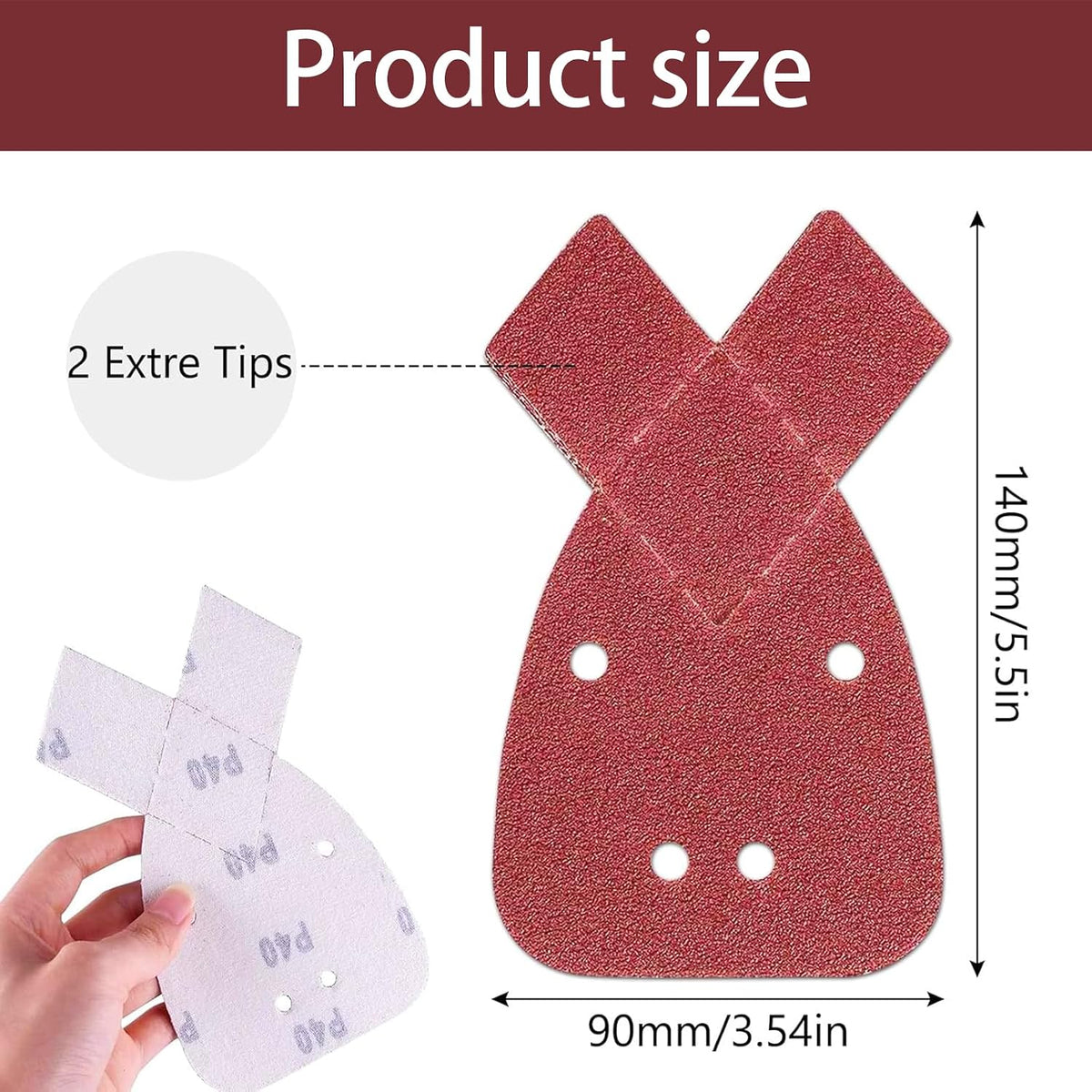 Black and Decker Mouse Sander Pads, 60 PCS Replacement Sanding Discs