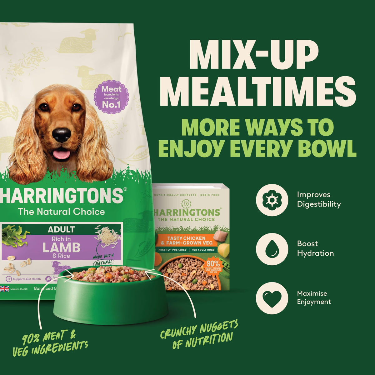 Harringtons Complete Dry Adult Dog Food Lamb & Rice 15kg