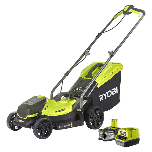 18V ONE+ Cordless Lawnmower and Grass Trimmer Twin Kit (1 x 4.0Ah)