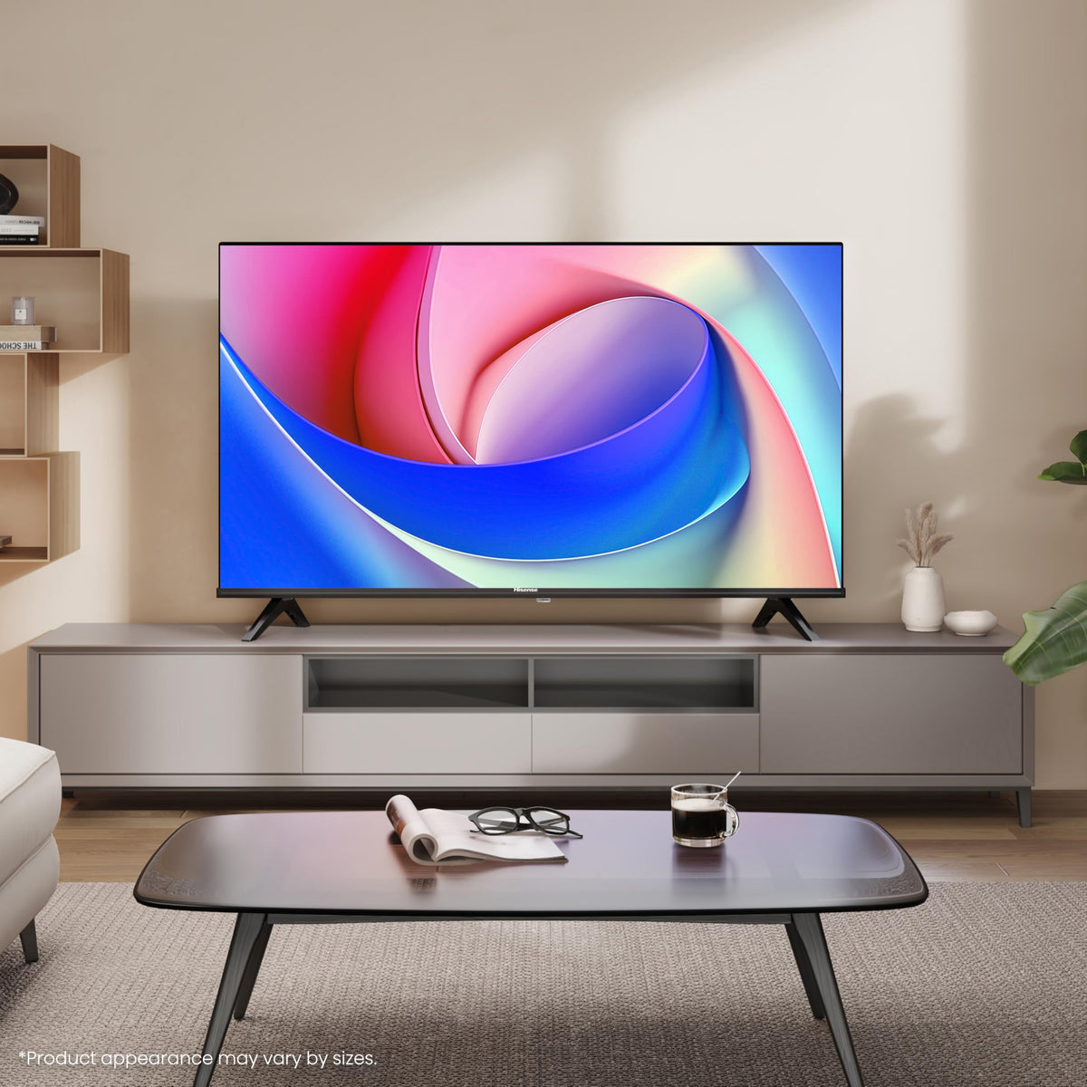 Hisense 40" 40A4QTUK FHD LED TV with Freely - Direct Lit LED, Dolby Audio, Natural Colour Enhancer, Games Mode, Sports Mode, Disney +, YouTube, Netflix