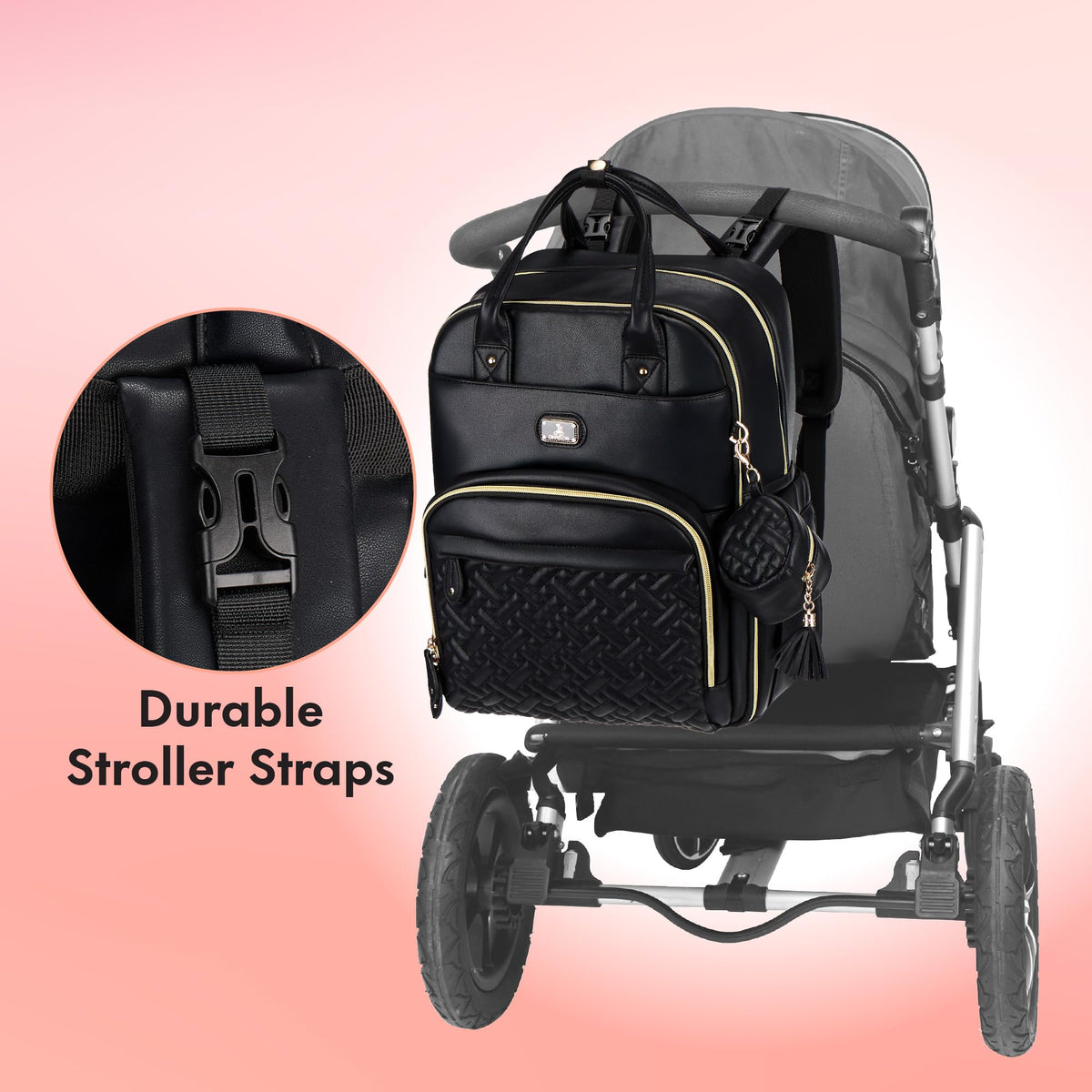 Dikaslon Baby Changing Bags Backpack, Large Baby Bag, 19 Pockets, Outdoors