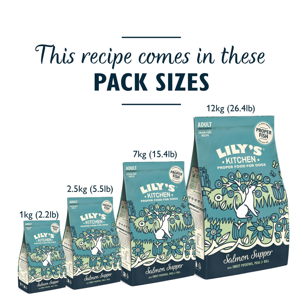 Lily's Kitchen Made with Natural Ingredients Adult Dry Dog Food Chicken & Duck Grain-Free Recipe 2.5kg Bag