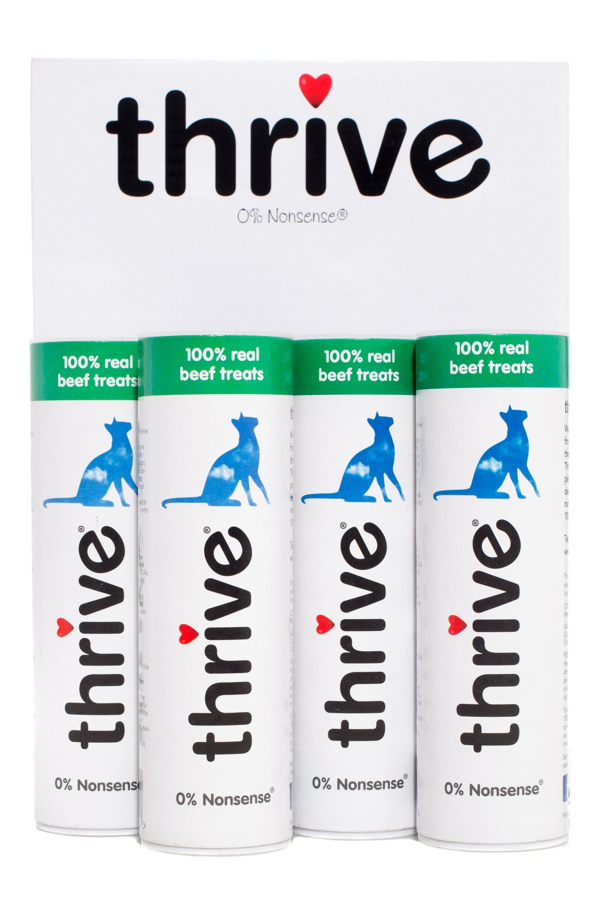Thrive 100% Chicken Breast Freeze-Dried Cat Treats – Single Ingredient, High Protein – Grain Free – 170g MaxiTube