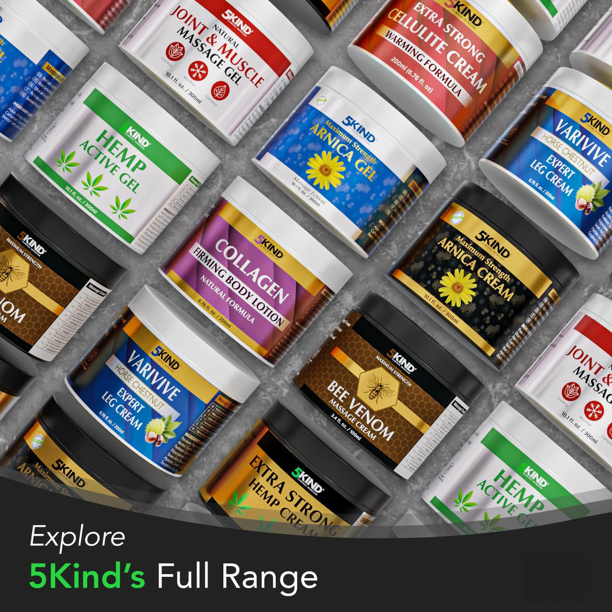 5Kind Extra Strong Hemp Cream 100ml - Hemp and Arnica Cream