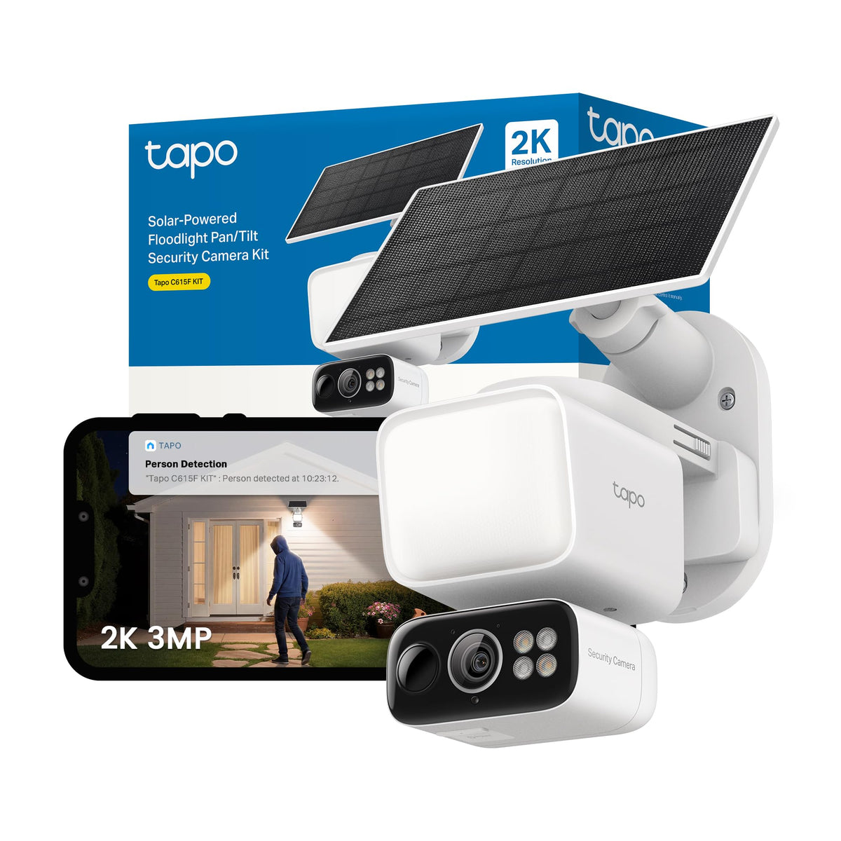 Tapo TC90 KIT 2K 3MP Solar Pan/Tilt Outdoor Security Camera Wireless