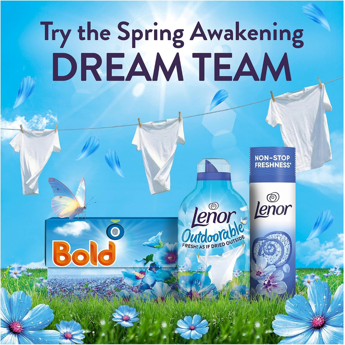 Lenor Outdoorable Fabric Conditioner 105 Washes, 1.47L, Spring Awakening