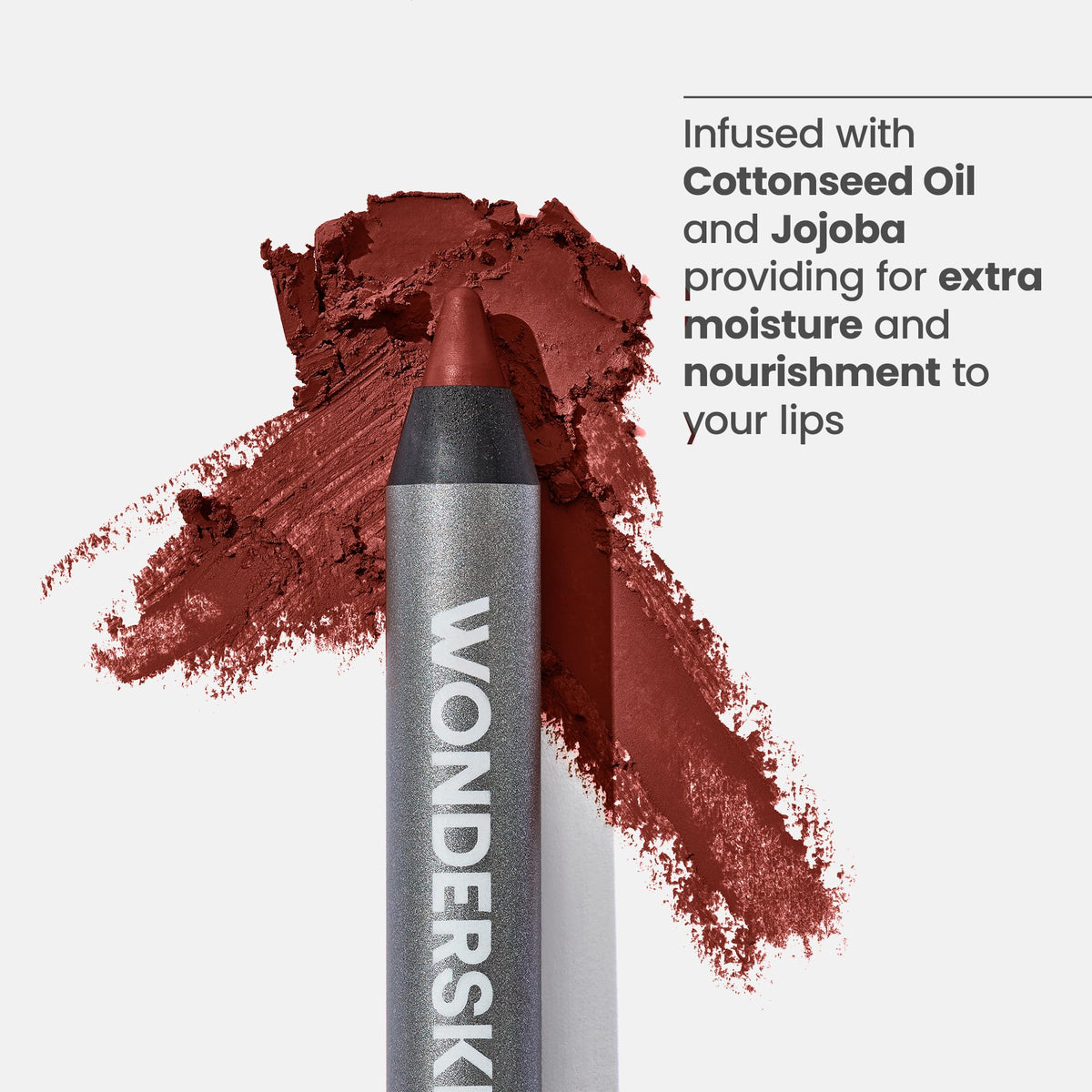 Wonderskin Lip Liner Pencil - 360 Contour Lipliner, Long Lasting, Sharpenable, Waterproof and Transfer-Proof Nude Lip Liner Pencil (Blush)