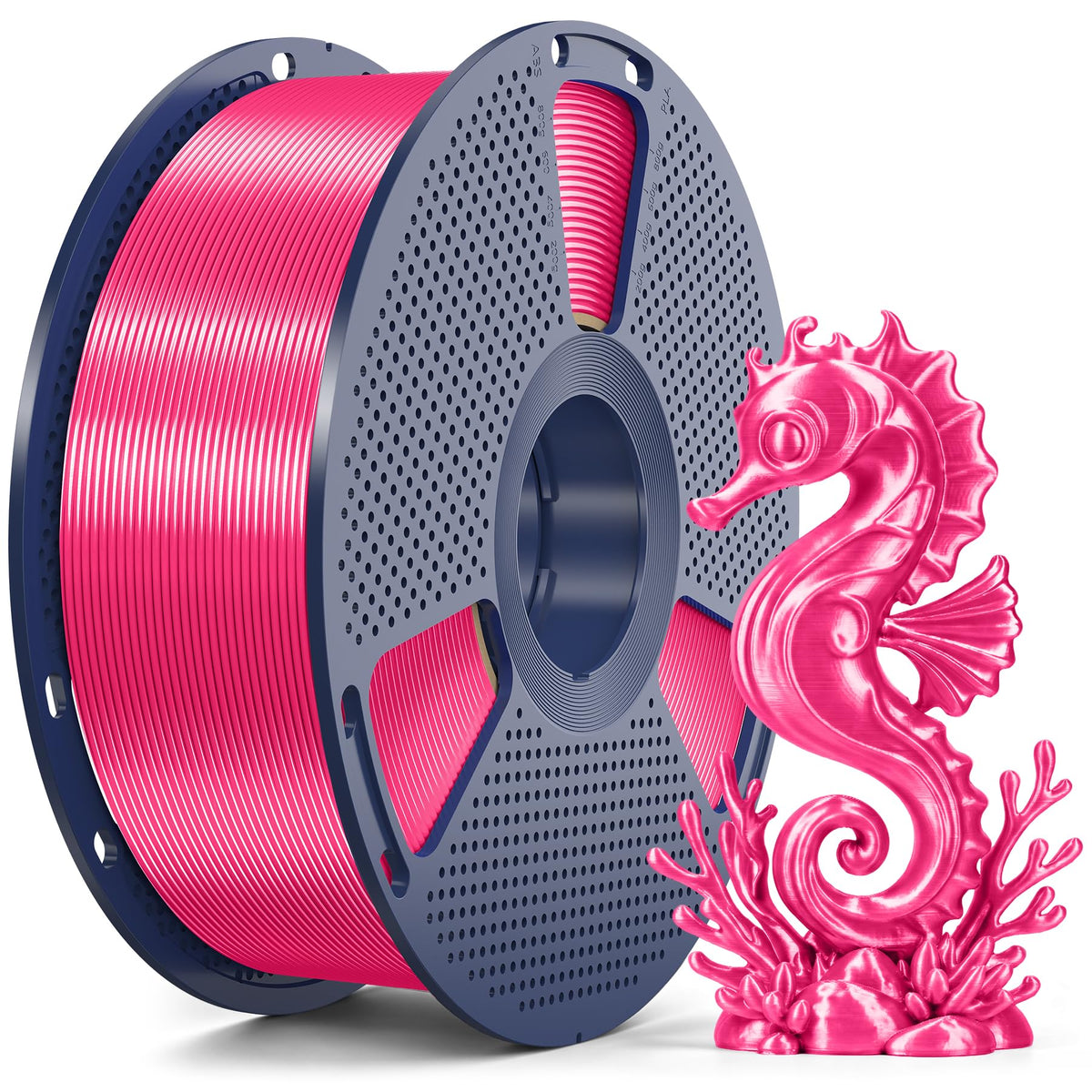 SUNLU 4KG Silk 2.0 PLA Filament 1.75, Gold+Silver+Titanium Steel+Copper Red