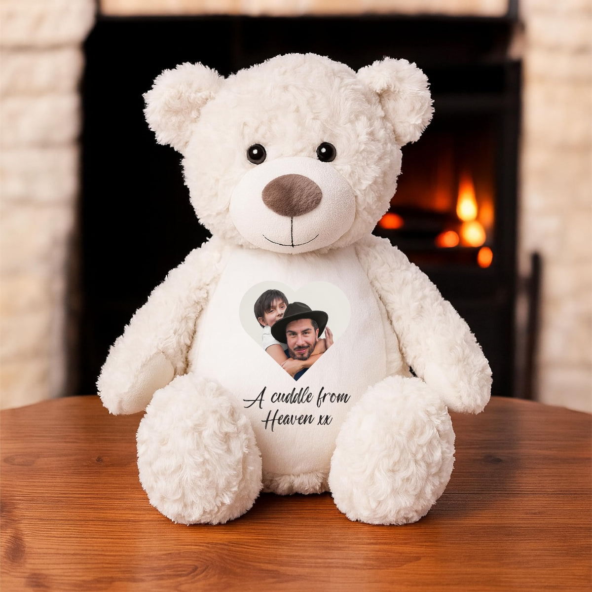 Custom Photo Teddy Keepsake | Personalized Picture Bear for Birthdays & Special Occasions | Memorial Baby Loss Keepsake | Personalised Gifts for Girlfriend, Multi