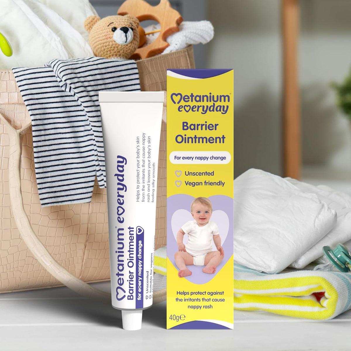 Metanium Everyday Barrier Ointment, Nappy Rash Protection, 40g Tube