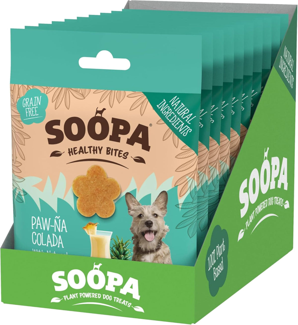 Soopa Strawberry Dog-Quiri Healthy Bites, Dog Training Treats, 50 g, 1-Pack