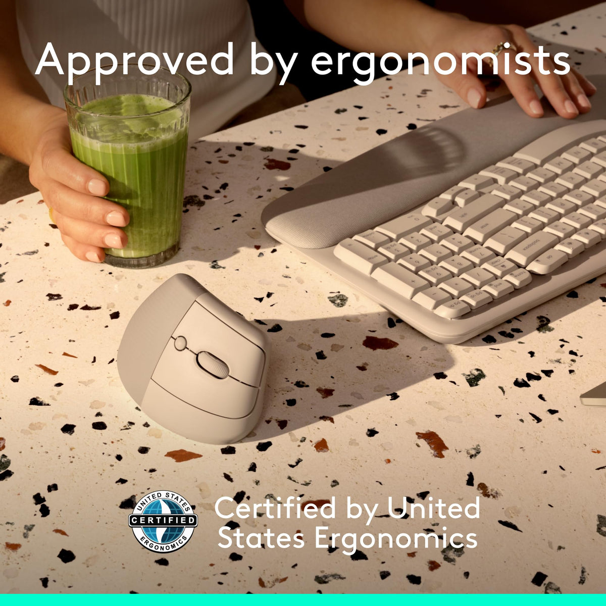Logitech Wave Keys & Lift Vertical Mouse