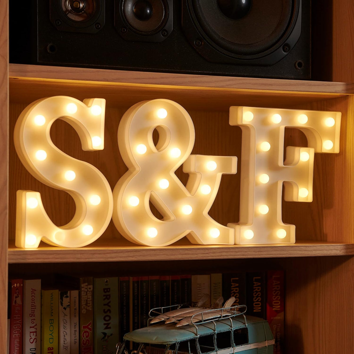 Auraglow LED Light Up Letter C Sign, Battery Powered Party Decoration
