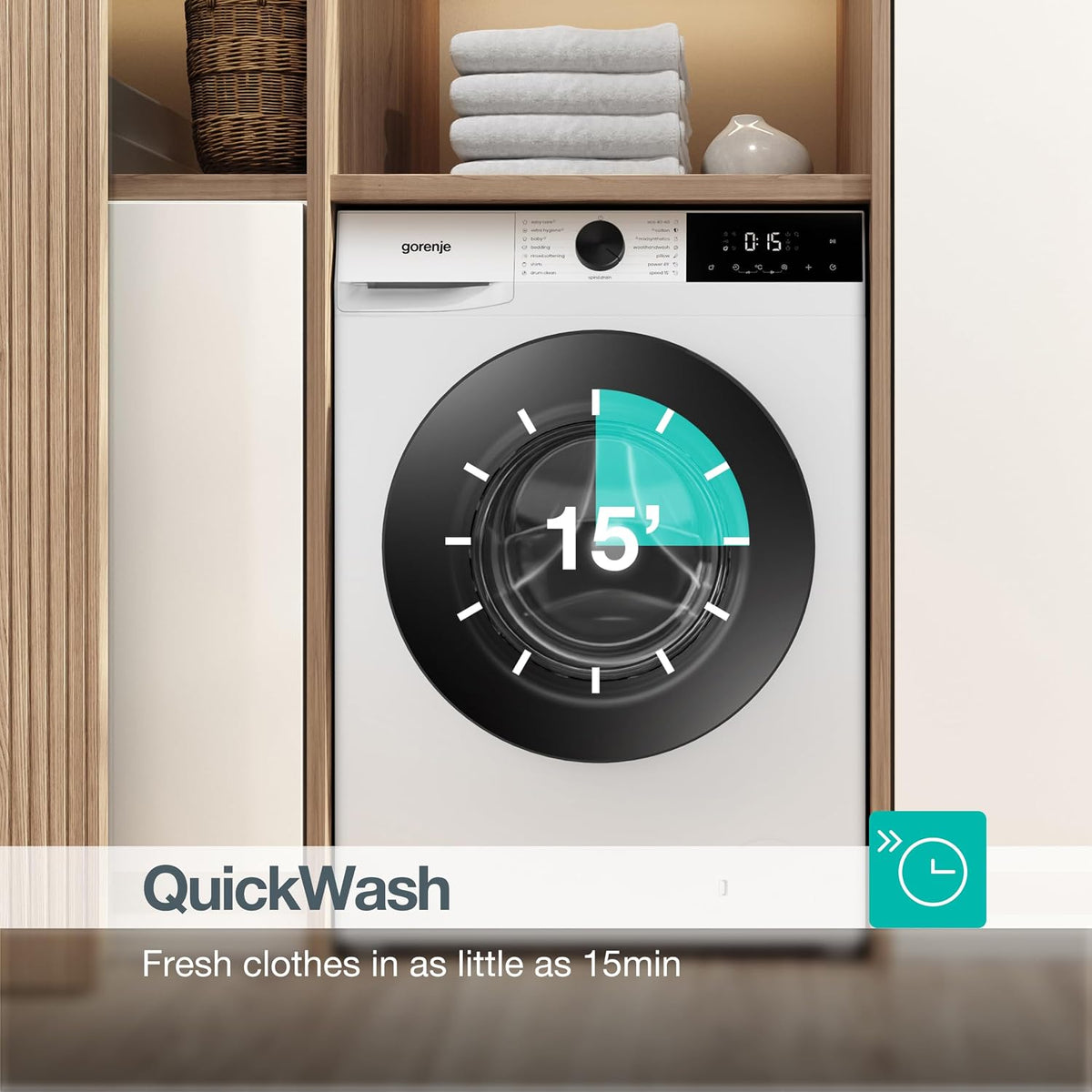 Gorenje 11 kg 1400 rpm Freestanding Washing Machine, White - WG2P114A22/UK