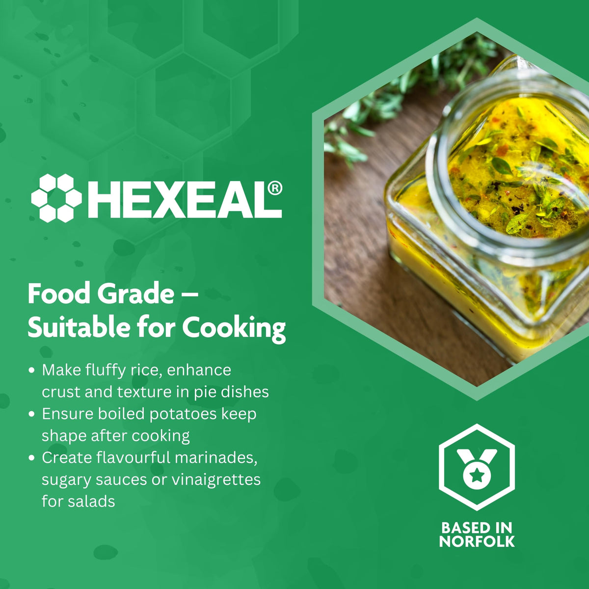 Hexeal White Vinegar 10L - Food Grade, Cooking & Cleaning